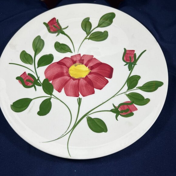 Hand-Painted Ceramic Plates With Floral Design By Southern Potteries Inc. - Picture 4 of 7